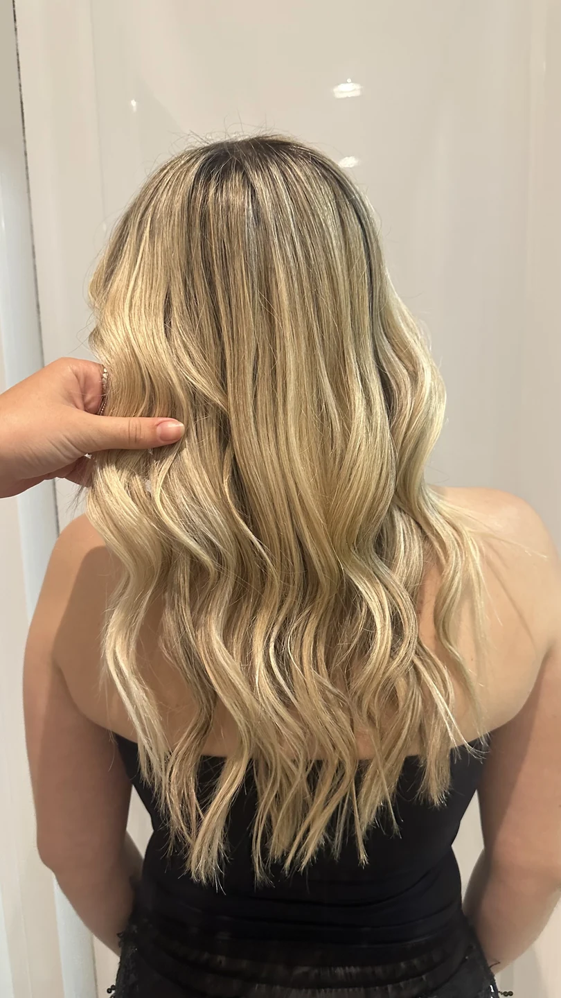 Cabelo longo com ondas